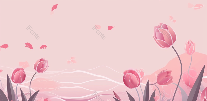 母亲节粉色花朵手绘背景,插画/手绘图,插画/手绘图库,插画/手绘图下载,插画/手绘